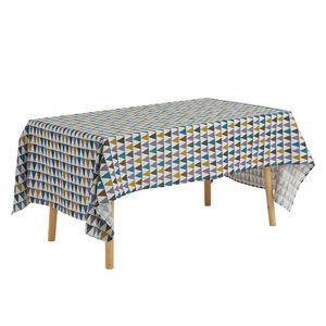 Rectangle Tablecloth Washable Polyester Table Cover for Kitchen 55x95 Colorful